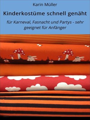 cover image of Kinderkostüme schnell genäht